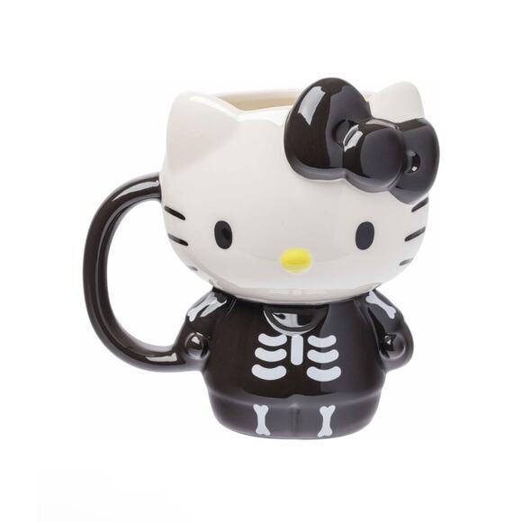 Hello Kitty Halloween‎ Black Skeleton Mug - Picture 4 of 6